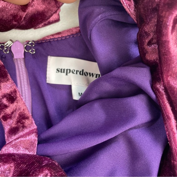 Revolve Superdown Corella Crushed Velvet Mini Dress - Picture 7 of 7